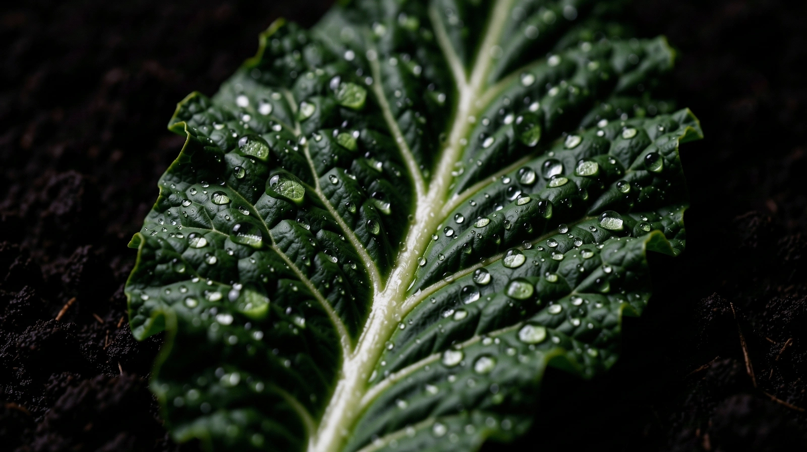 Detailed macro of botanical structures representing biological vitality