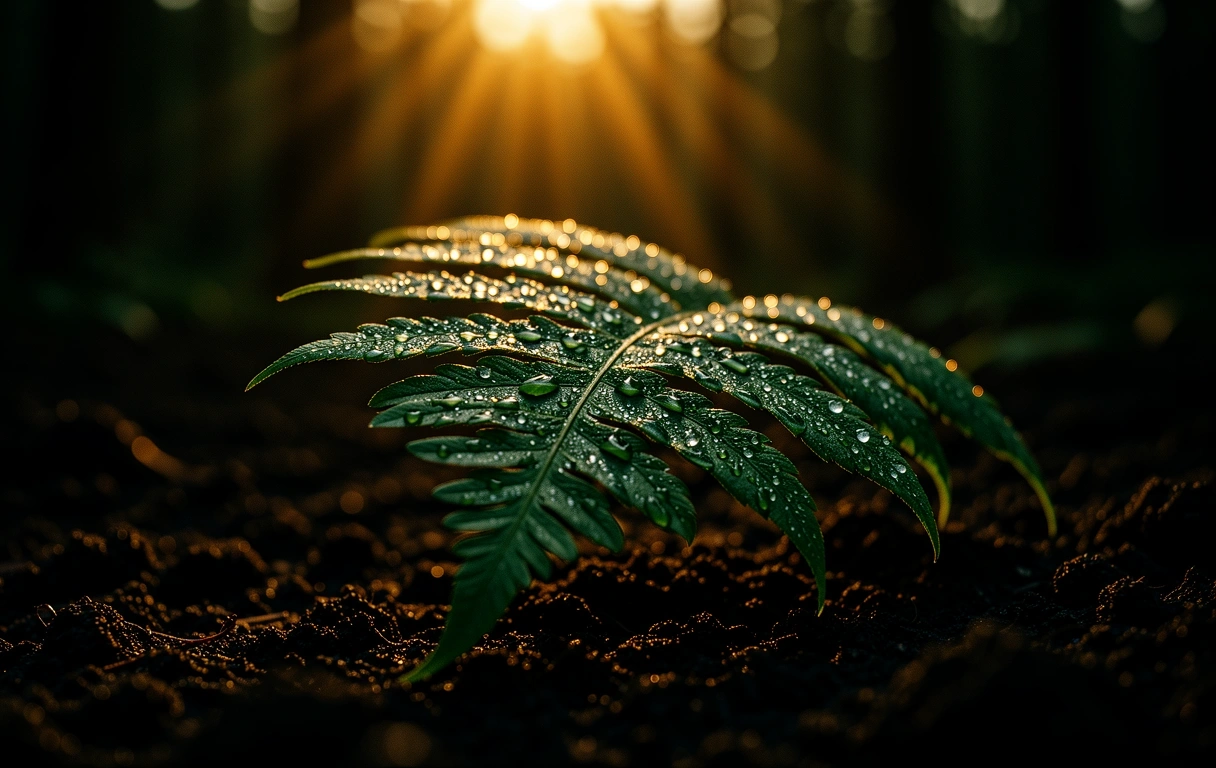 Sunlight in forest